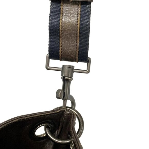 Auth BOTTEGA VENETA Intrecciato 161623 Dark Brown Leather Shoulder Bag - Picture 10 of 16